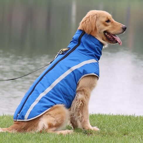 سترة شتوية للكلاب معطف للحيوانات الأليفة مقاوم للرياح ومقاوم للماء وذو وجهين، سترة للكلاب للطقس البارد، ملابس للكلاب متوسطة وكبيرة الحجم (أحمر وردي، مقاس 5X كبير) in Kuwait