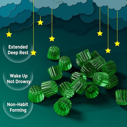 مضغ الميلاتونين بقوة إضافية 30 ملغ للبالغين، خالي من السكر مع جليسينات المغنيسيوم، فيتامين ب 6، إل تريبتوفان، جذر فاليريان، أشواغاندا من أجل Zzz العميق، دورة الراحة الصحية، الاسترخاء، نكهة الكيوي 60 قطعة in Kuwait