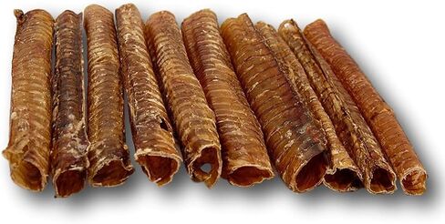 Top Dog Chews – 12 بوصة من لحوم البقر القصبة الهوائية للكلاب، 10 عبوات، أمريكية، طبيعية بالكامل، علاج للكلاب مكون واحد، يعزز صحة المفاصل والورك والأسنان، غني بالبروتين للكلاب المتوسطة والكبيرة in Saudi Arabia