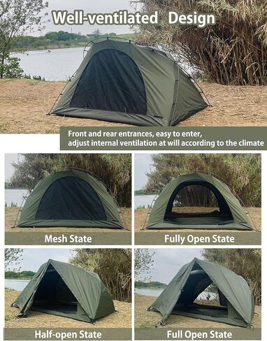 خيمة كانغوغو بتصميم تكتيكي سولو ارمي جرين كانجارو (خيمة داخلية من القطن tc + خيمة خارجية اوكسفورد) in Kuwait