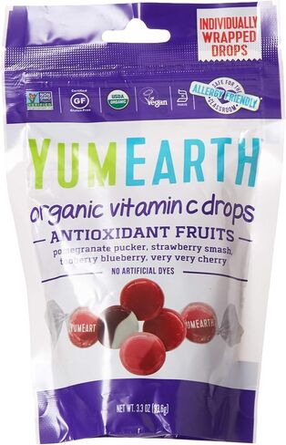 Yummy Earth Organic Vitamin C Drops Antioxifruits, 3.3 Ounce in Saudi Arabia