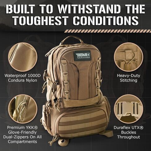 TACAMO® BC50 50L Backpack, Waterproof Backpack for Men, Tactical Backpack in Saudi Arabia
