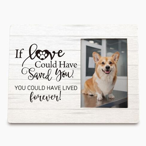 Yorhifa Pet Memorial Picture Frame, Dog Memorial Frame, Dog Pet Memorial Gifts, Dog Frames for Pictures Memorial, If Love Could Have Saved You You Could Have Lived Forever Photo Picture Frames 4x6 in Kuwait