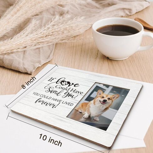 Yorhifa Pet Memorial Picture Frame, Dog Memorial Frame, Dog Pet Memorial Gifts, Dog Frames for Pictures Memorial, If Love Could Have Saved You You Could Have Lived Forever Photo Picture Frames 4x6 in Kuwait