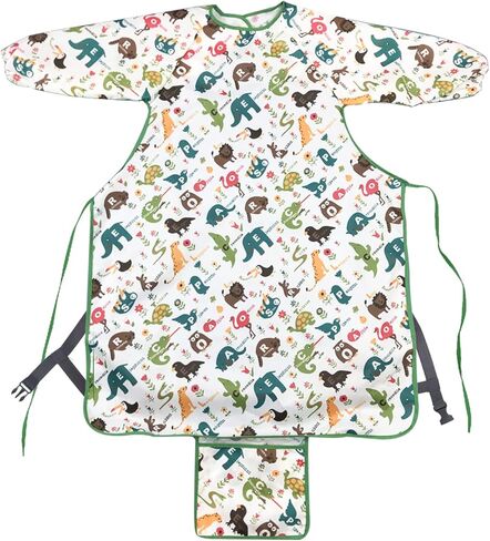 JUSONEY Coverall Baby Feeding Bibs,Long Sleeve Bib,Waterproof and Easy to Clean,Ideal for Baby Eating in Kuwait