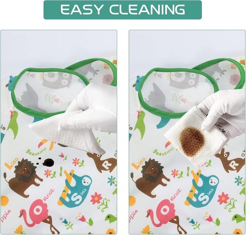 JUSONEY Coverall Baby Feeding Bibs,Long Sleeve Bib,Waterproof and Easy to Clean,Ideal for Baby Eating in Kuwait
