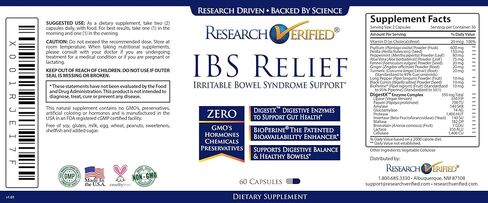 تم التحقق من الأبحاث في علاج القولون العصبي: تخفيف سريع وآمن وفعال من متلازمة القولون العصبي - مع البيوبيرين والإنزيمات الهاضمة الطبيعية للمساعدة على الهضم وتقليل إزعاج البطن، 180 كبسولة in Kuwait