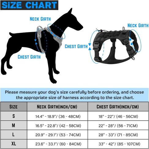 حزام الكلب التكتيكي من بلوتوس، أبازيم معدنية بالكامل، سترة للكلاب بدون سحب مع مقبض، حزام كلب عسكري قابل للتعديل مع ألواح خطافية وحلقة، للكلاب الصغيرة والمتوسطة والكبيرة، كاكي، مقاس XL in Kuwait