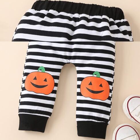 Frogwill Newborn Infant Baby Girl Clothes Rib Frill Romper Sets Fall Long Sleeve 3 Pcs Pant Outfit in Kuwait