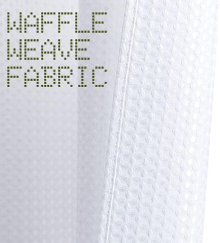 ستائر جينشان البيضاء لغرفة النوم، ألواح ستائر مزخرفة بنسيج الوافل لغرفة المعيشة، معالجة نافذة تصفية الضوء، طول 84 بوصة، لوحتان in Kuwait