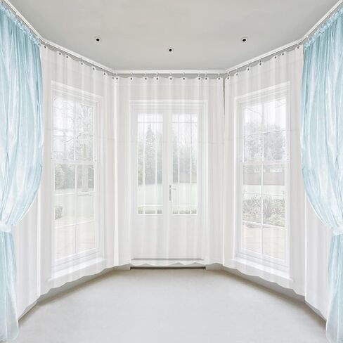 كسيترنيتي-مايد مسار ستارة سقف منحني قابل للانحناء بطول 5 متر/ 16.4 قدم يثبت على قضيب الستارة والسرير بطابقين والنافذة ومقسم الغرف، مسار السقف in Kuwait