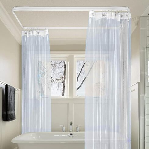 كسيترنيتي-مايد مسار ستارة سقف منحني قابل للانحناء بطول 5 متر/ 16.4 قدم يثبت على قضيب الستارة والسرير بطابقين والنافذة ومقسم الغرف، مسار السقف in Kuwait