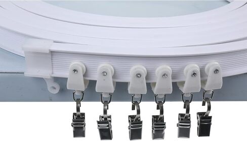 كسيترنيتي-مايد مسار ستارة سقف منحني قابل للانحناء بطول 5 متر/ 16.4 قدم يثبت على قضيب الستارة والسرير بطابقين والنافذة ومقسم الغرف، مسار السقف in Kuwait