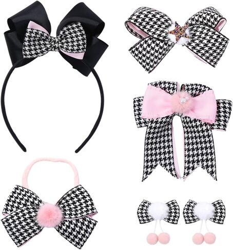 إكسسوارات شعر الزي المدرسي، مشابك شعر على شكل حرف H، مجموعة ربطات شعر لربطات الشعر للأطفال الصغار، إكسسوارات شعر للأطفال للفتيات المراهقات الصغيرات in Kuwait