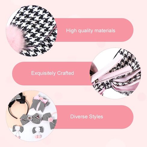 إكسسوارات شعر الزي المدرسي، مشابك شعر على شكل حرف H، مجموعة ربطات شعر لربطات الشعر للأطفال الصغار، إكسسوارات شعر للأطفال للفتيات المراهقات الصغيرات in Kuwait