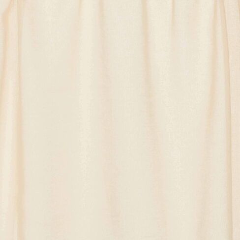VHC Brands Tobacco Cloth Fringe Curtains Tier Set, L24xW36, Antique White in Saudi Arabia