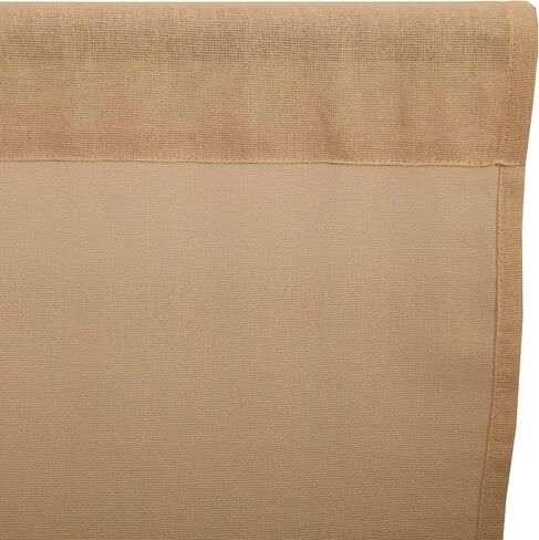 VHC Brands Tobacco Cloth Fringe Curtains Tier Set, L24xW36, Antique White in Saudi Arabia