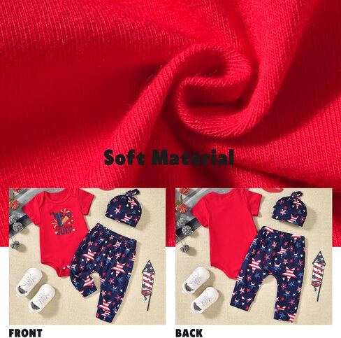 Aalizzwell Baby Boys Summer Clothes Short Sleeve Bodysuit Pants Outfit in Saudi Arabia