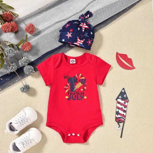 Aalizzwell Baby Boys Summer Clothes Short Sleeve Bodysuit Pants Outfit in Saudi Arabia
