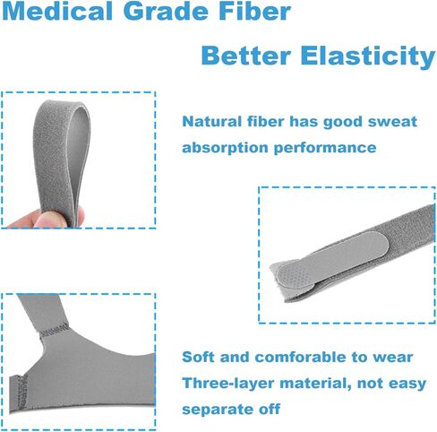 Adjustable CPAP Headgear Strap Replacement for ResMed AirFit F20 N10 - Ventilator Large Straps Headgear for Comfortable Sleep - Compatible with AirFit F20 F20 N10 Full Face Masks - 2pcs in Kuwait