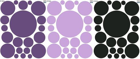 Pastel Polka Dot Wall Decals -Girls Room Decor Stickers Living Room Bedroom, Bathroom, Playroom, Baby Nursery Toddler to Teen DIY Decoration (Confetti Colored) in Saudi Arabia