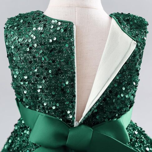 My First Christmas Outfits Baby Girl Xmas Shiny Sequins Toddler Velvet Dress Infant Knee Length Fall Winter Clothes in Saudi Arabia
