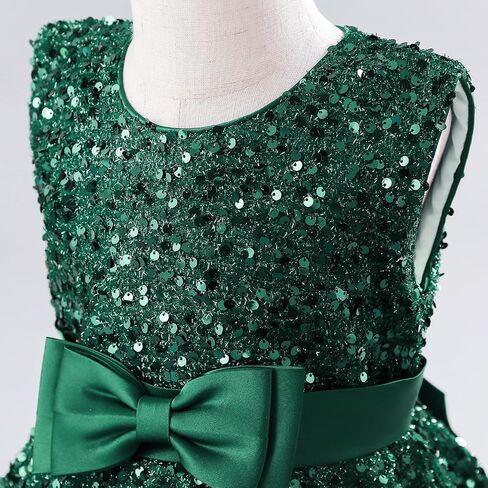 My First Christmas Outfits Baby Girl Xmas Shiny Sequins Toddler Velvet Dress Infant Knee Length Fall Winter Clothes in Saudi Arabia