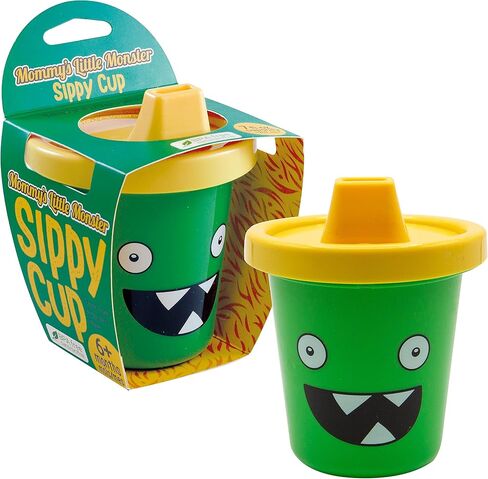 كوب GAMAGO Party Time Baby Sippy - كوب تعليمي لطيف ورائع للرضع والأطفال الصغار - بعمر 6 أشهر فما فوق - يحمل 7 أونصات - خالي من مادة BPA - آمن للطعام - مقاوم للانسكاب - سهل التنظيف in Kuwait