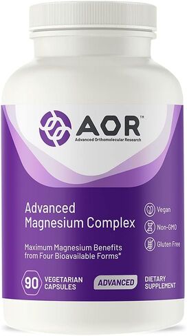 AOR, Advanced Magnesium Complex, Dietary Supplement, Promotes bone and cardiovascular health, muscle and nerve function, 90 Capsules (90 Servings) in Saudi Arabia