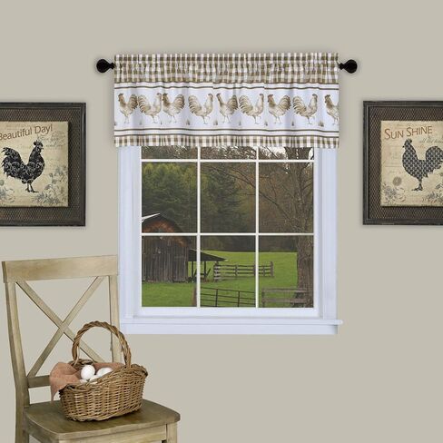 Achim Home Furnishings Barnyard Valance 58 x 14 - كحلي in Kuwait