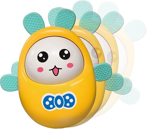Serdios Musical Wobbler Toy,Roly-Poly Tumbler Toy,Tummy Time Toy,Sensory Toy for Baby 3-12 Months，Red in Kuwait
