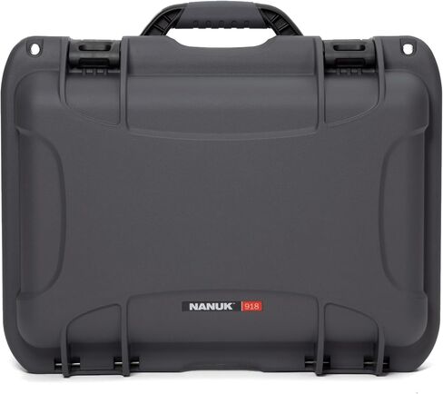 NANUK 918 Medium Waterproof Hard Case with Foam Insert 16.9" x 12.9" x 9.3" - Black in Saudi Arabia