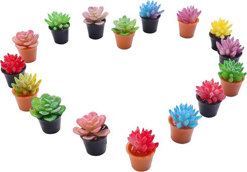 32 قطعة مصغرة النباتات النضرة الاصطناعية الصغيرة فو العصارة الصغيرة البيت النباتات الصغيرة اكسسوارات المنزل للديكور المنزل in Kuwait