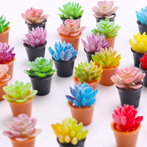 32 قطعة مصغرة النباتات النضرة الاصطناعية الصغيرة فو العصارة الصغيرة البيت النباتات الصغيرة اكسسوارات المنزل للديكور المنزل in Kuwait