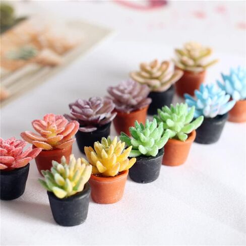 32 قطعة مصغرة النباتات النضرة الاصطناعية الصغيرة فو العصارة الصغيرة البيت النباتات الصغيرة اكسسوارات المنزل للديكور المنزل in Kuwait
