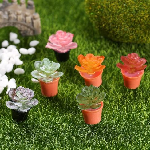 32 قطعة مصغرة النباتات النضرة الاصطناعية الصغيرة فو العصارة الصغيرة البيت النباتات الصغيرة اكسسوارات المنزل للديكور المنزل in Kuwait
