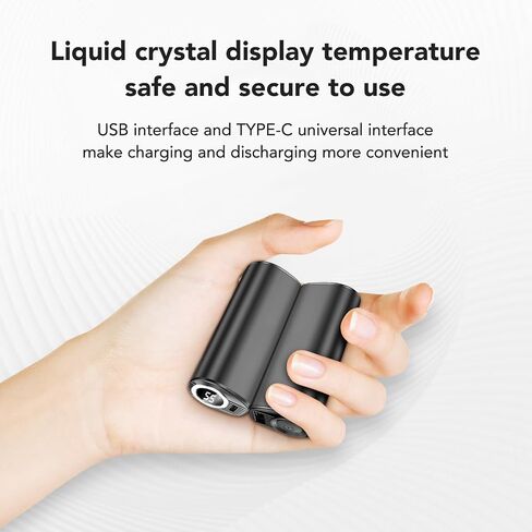 Hand Warmer,Mini Rechargeable 2 Pack Hand Warmer,3 Seconds Quick Heating Magnetic Electric Hand Warmer in Saudi Arabia
