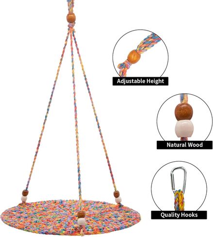 SETHOUS Reptile Hammock Swing Hanging Bed, Cute Bearded Dragon Swing Toy, Cotton Lizard Summer Bed for Reptile, Cage Accessories for Leopard Gecko Small Animal Birds Parrots Rats in Kuwait