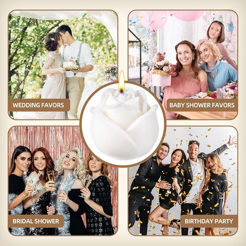 24 صندوق من شموع الزفاف والهدايا، 24 وردة زفاف، شموع، حفلات الزفاف، هدايا للضيوف، هدايا العروس، هدايا الزفاف، الهدايا التذكارية من دبليو اكس اف دي ايه سي in Kuwait