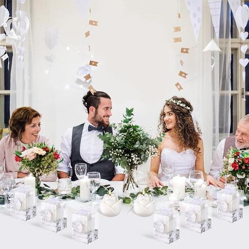 24 صندوق من شموع الزفاف والهدايا، 24 وردة زفاف، شموع، حفلات الزفاف، هدايا للضيوف، هدايا العروس، هدايا الزفاف، الهدايا التذكارية من دبليو اكس اف دي ايه سي in Kuwait