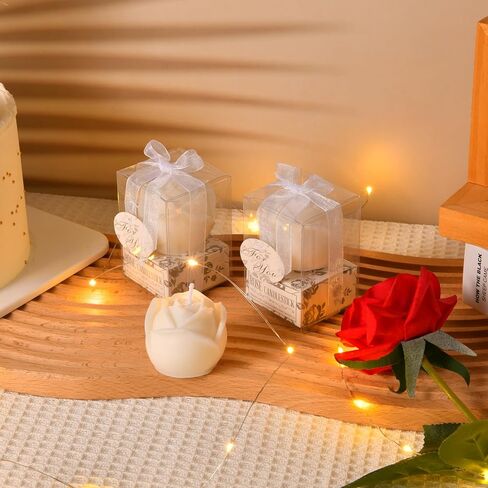 24 صندوق من شموع الزفاف والهدايا، 24 وردة زفاف، شموع، حفلات الزفاف، هدايا للضيوف، هدايا العروس، هدايا الزفاف، الهدايا التذكارية من دبليو اكس اف دي ايه سي in Kuwait