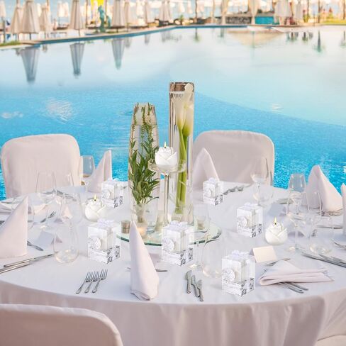 24 صندوق من شموع الزفاف والهدايا، 24 وردة زفاف، شموع، حفلات الزفاف، هدايا للضيوف، هدايا العروس، هدايا الزفاف، الهدايا التذكارية من دبليو اكس اف دي ايه سي in Kuwait