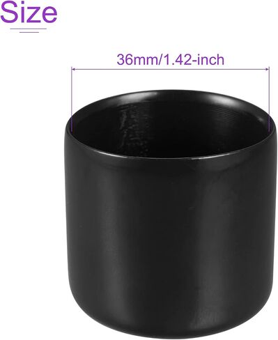 DMiotech 5 Pack 30mm ID Black Screw Thread Protectors Rubber End Caps Bolt Covers for Screw Bolt Furniture Pipe in Saudi Arabia