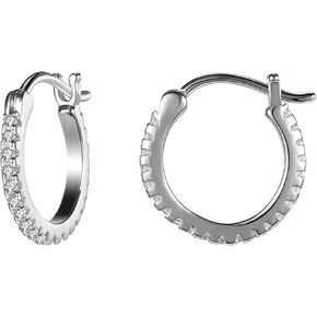 AoedeJ Sterling Silver Hoop Earrings Hypoallergenic Hoop Earrings Set Small Sterling Silver Earrings Hoops Clip On Hoop Earrings for Women Multipack in Saudi Arabia
