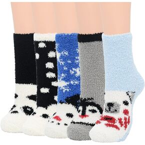 Zando Womens Soft Fuzzy Socks Thick Winter Fluffy Socks Cozy Warm Socks Comfy Slipper Socks Thick Home Sleeping Socks