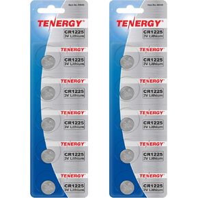 Tenergy 3 Volt Battery CR1225, Button Cell Batteries, Ideal for Thermometers, Key Fobs, Laser Pointers, Medical Devices, Calculators, and More, 5 Count in Kuwait