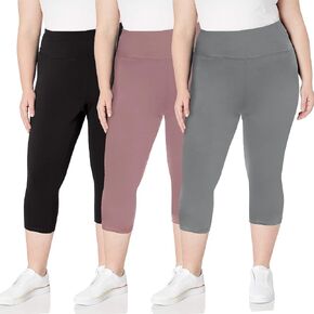 TNNZEET Capri Leggings for Women - Tummy Control High Waisted Soft Yoga Pants for Gym Workout in Saudi Arabia