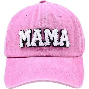 Waldeal Mama Hats for Women, Gifts for Mom, New Mom, Mom to Be, Adjustable Washed Distressed Baseball Cap