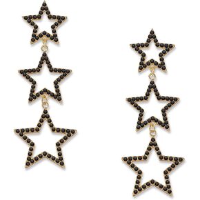 Tumhun Crystal Star Dangle Earrings Rhinestone Star Drop Earrings For Girls Birthday Valentine's Day Mother's Day Gift in Saudi Arabia