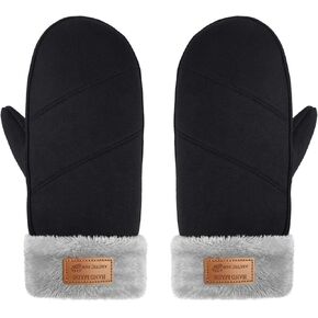 قفازات الشتاء النسائية المبطنة بالفرو الصناعي من Arctic Paw